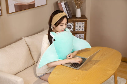 70cm/90cm Cartoon Manta-Ray Plush Toys - Plush Pillow Stuffed Animal