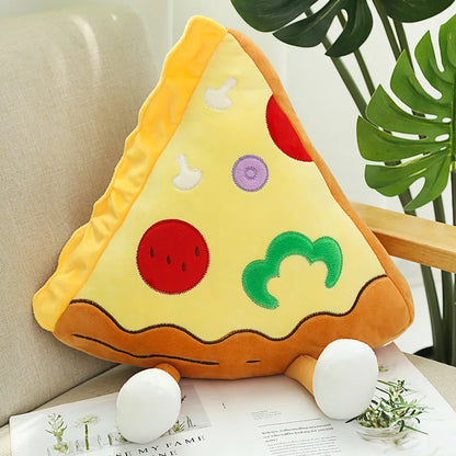 Chicken Leg Fries Food Pillow Pizza Popcorn Snack Plush Toy