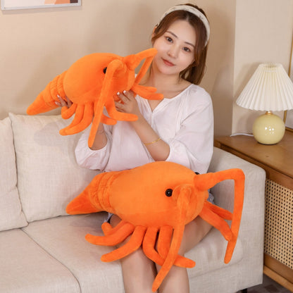 50-65cm Kawaii Red Shrimp Plush Toy -  Stuffed Animal Doll Pillow