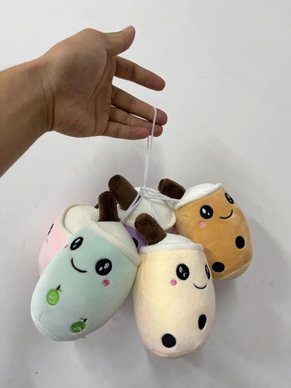 Cute Boba Latte Americano Coffee Milk Tea Plushie Toy