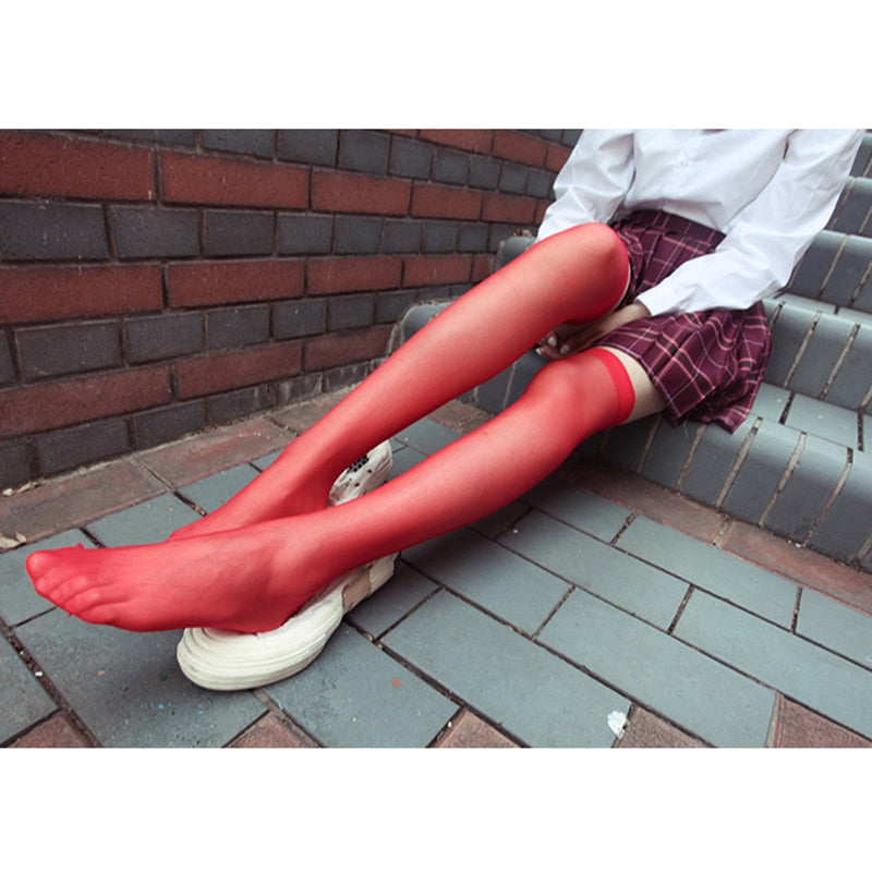 Sweet Ultra-thin Stockings - Lace Spring Summer - Thigh Knee Socks - Over knee - thin leg knee-high