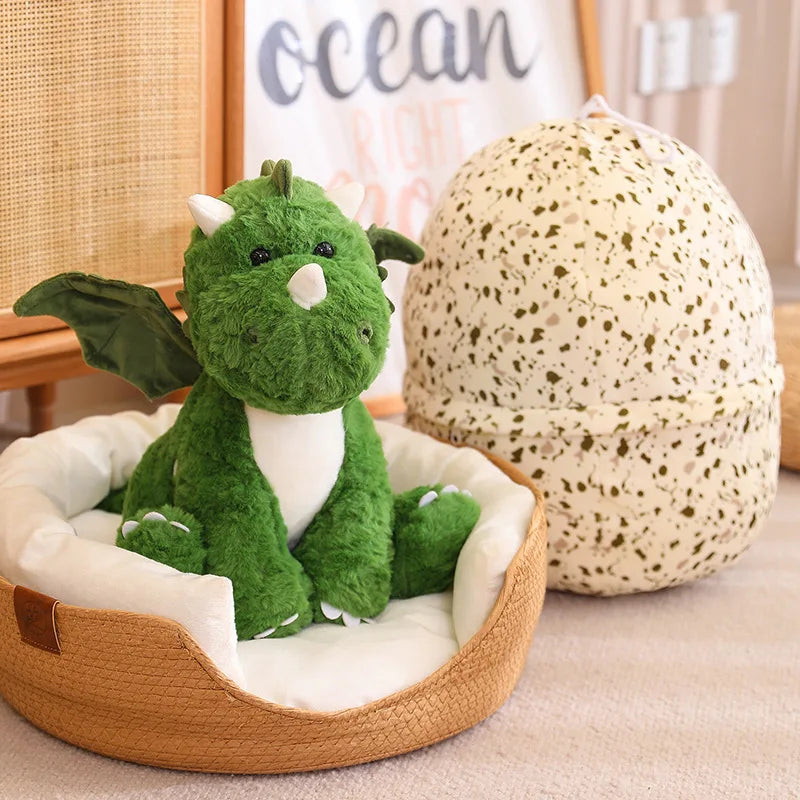 Dinosaur Egg Turns into Dino Plush - Stuffed Cartoon Dragon