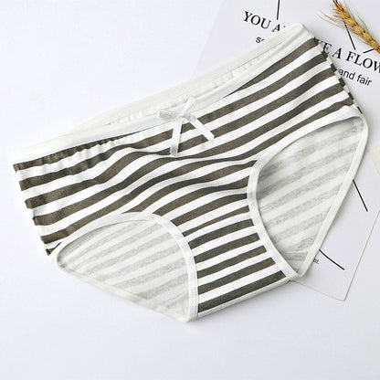 Free Size Japan Harajuku kawaii sexy anime - Shimapan - Stripes Underpants - Cotton Panties Lingerie - Women's Underwear