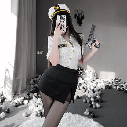 Sexy Policewoman Uniform Cosplay - Sexy Officer Outfit Set