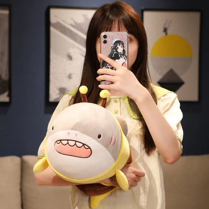 Super Cute Funny Shark Bee Plush Toy