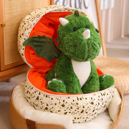 Dinosaur Egg Turns into Dino Plush - Stuffed Cartoon Dragon