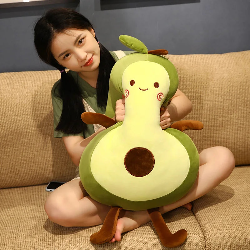 50-100 CM Giant Avocado Stuffed Plush Toy - Fruit Cushion Pillow