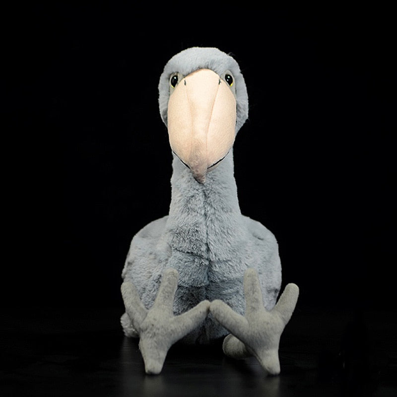 Animal de peluche de pájaro picozapato de 32 cm, juguete suave de cigüeña con cabeza de ballena, muñeco de peluche