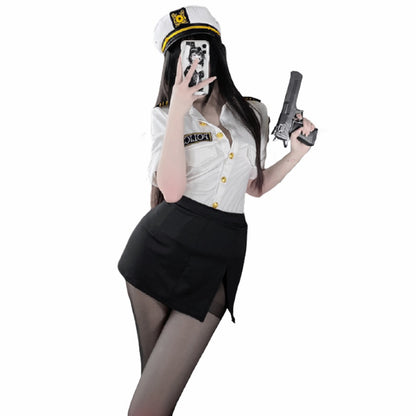 Sexy Policewoman Uniform Cosplay - Sexy Officer Outfit Set