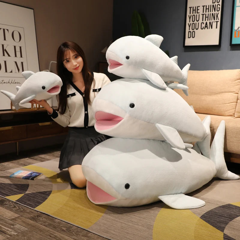 55/70/120cm Giant Cute Whale Plush Toys