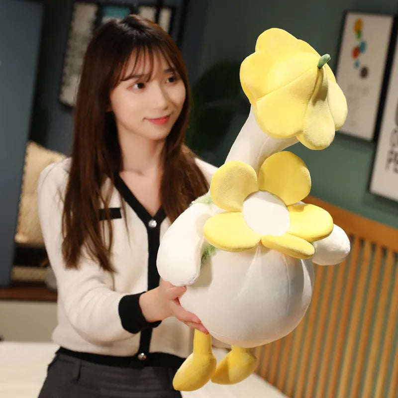 Cute Fluffy Cartoon Duck Plush Toy