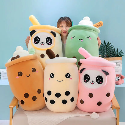 Cute Boba Latte Americano Coffee Milk Tea Plushie Toy