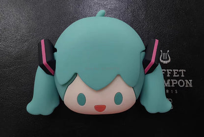 Hatsune Miku Anime Cartoon Wireless Bluetooth Headphones Set Cute Silicone Protective Cover Semi-in-ear