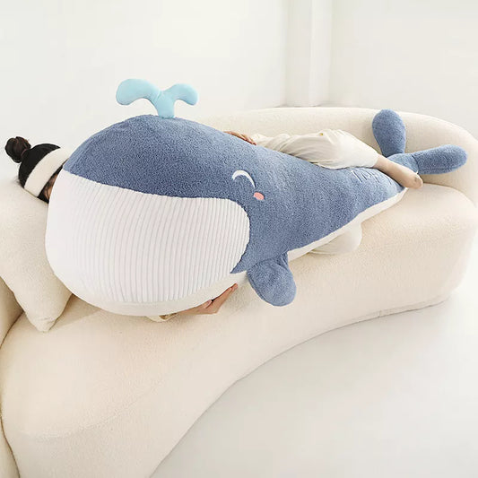 120cm Kawaii Smile Whale Plush Pillow