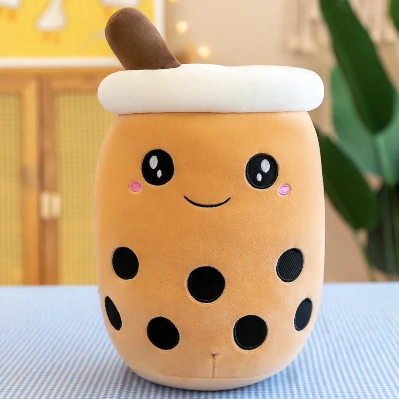 Cute Boba Latte Americano Coffee Milk Tea Plushie Toy