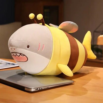 Super Cute Funny Shark Bee Plush Toy