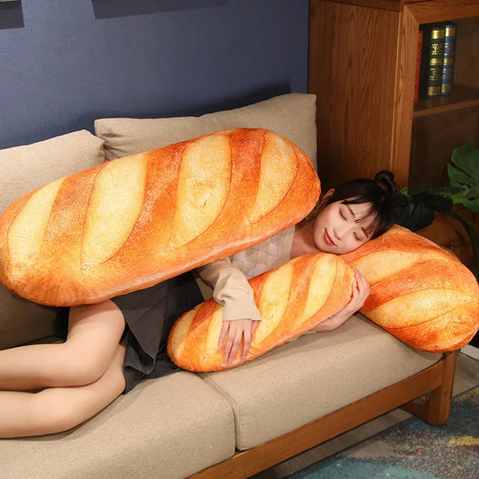 Almohada de felpa con pan de baguette francés de 20 cm a 70 cm