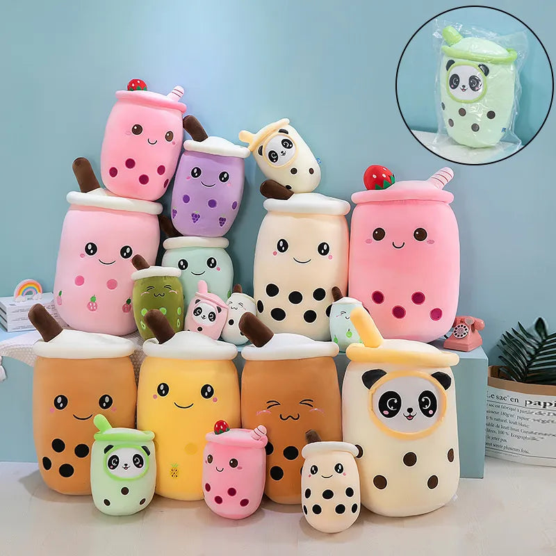 Cute Boba Latte Americano Coffee Milk Tea Plushie Toy