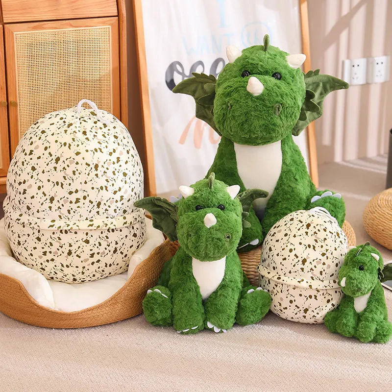 Dinosaur Egg Turns into Dino Plush - Stuffed Cartoon Dragon