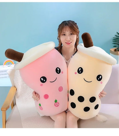 Cute Boba Latte Americano Coffee Milk Tea Plushie Toy