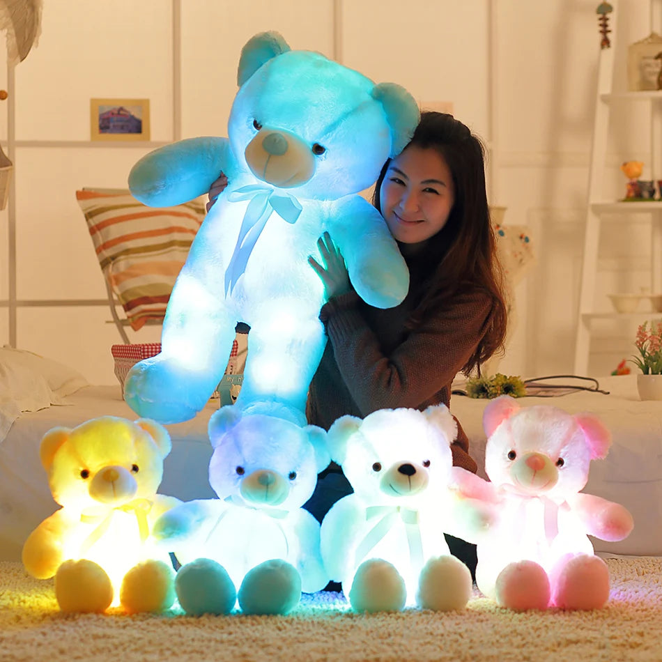 32-50cm Luminous LED Teddy Bear Stuffed Animals - Glow in the Dark