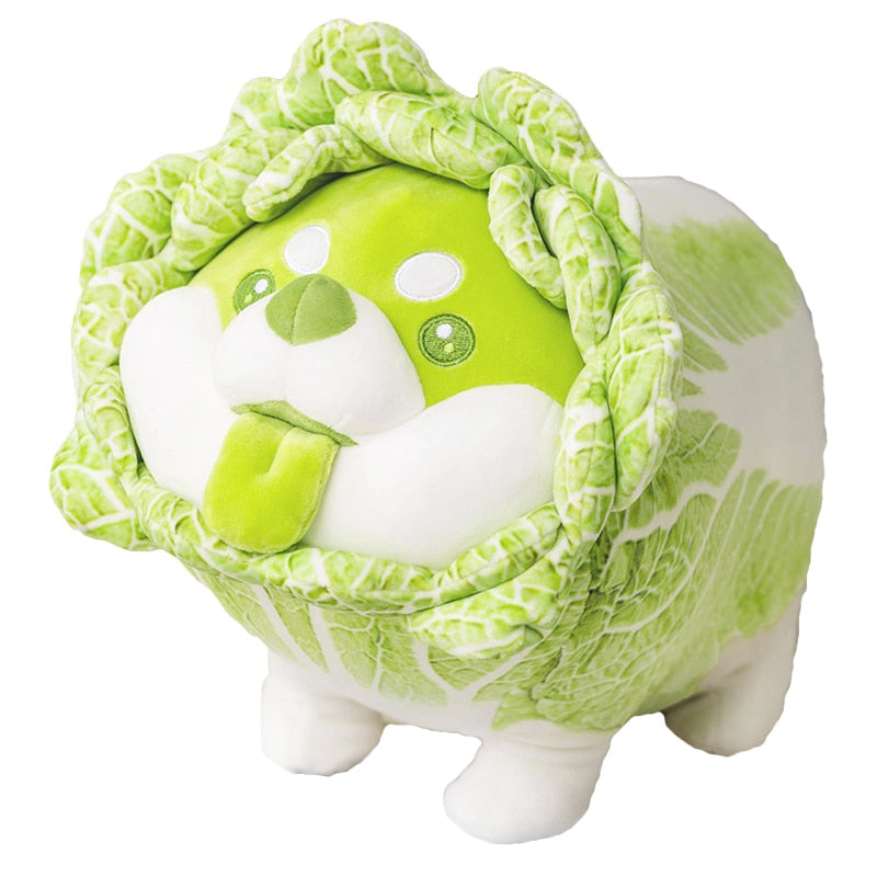 Cute Vegetable Plush Toys - Japanese Cabbage Fluffy Soft Shiba Inu Dog - Pillow Stuffed Plush