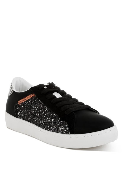 Cosmolight Glitter Faux Leather Sneakers