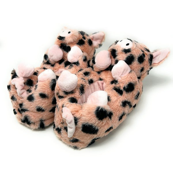 Pig Belly Hugs - Pantuflas de animales de peluche para mujer