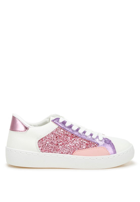 Cosmolight Glitter Faux Leather Sneakers