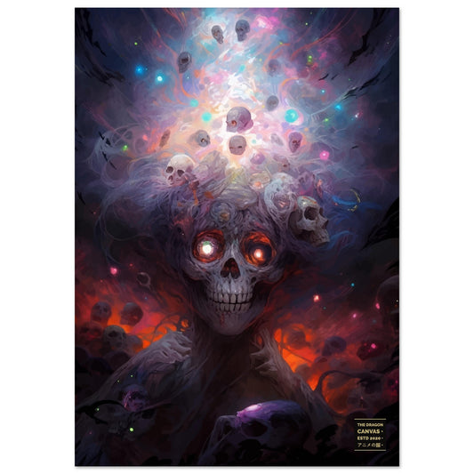 Colección Biopunk Horror "Skull Crown" #17 - Póster anime semibrillante