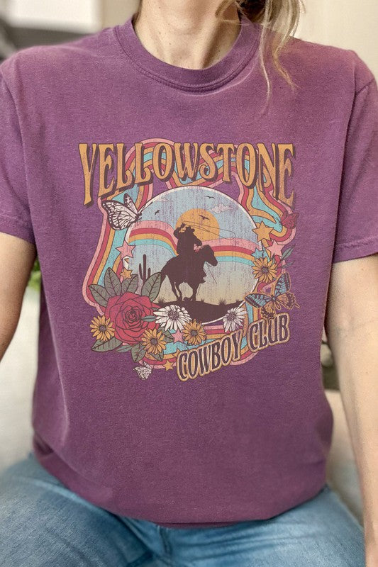 Camiseta gráfica Yellowstone Cowboy Club Comfort Colors