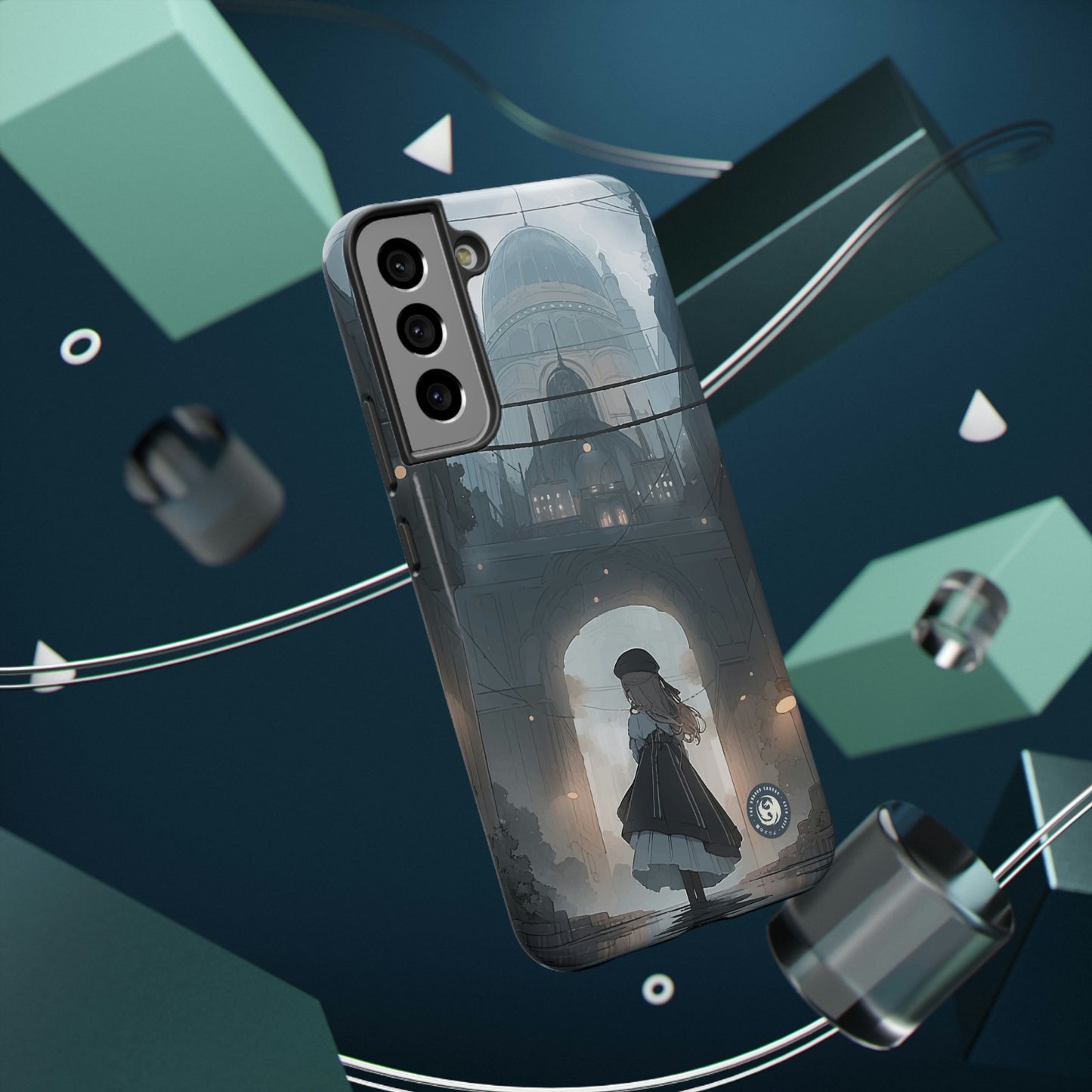 "Girl in Underground City" - iPhone y Samsung - Fundas para teléfonos resistentes a impactos - Compatible con carga inalámbrica