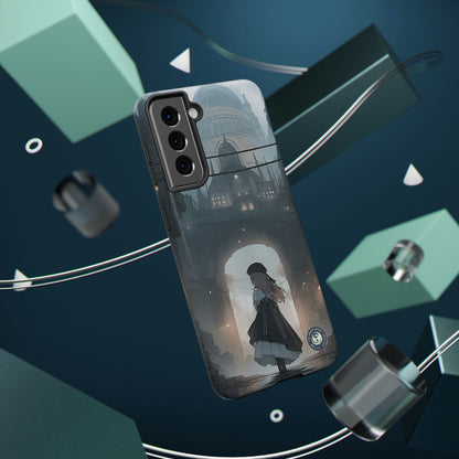 "Girl in Underground City" - iPhone y Samsung - Fundas para teléfonos resistentes a impactos - Compatible con carga inalámbrica