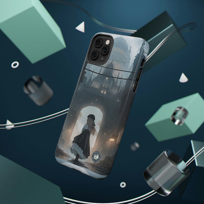 "Girl in Underground City" - iPhone y Samsung - Fundas para teléfonos resistentes a impactos - Compatible con carga inalámbrica