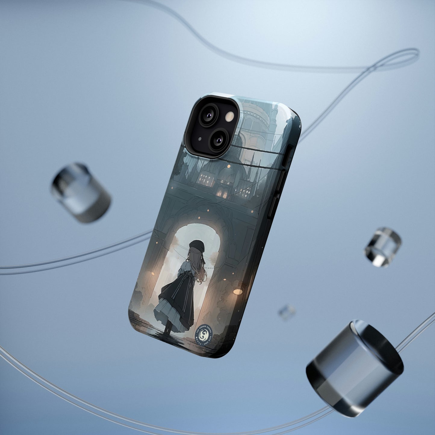 "Girl in Underground City" - iPhone y Samsung - Fundas para teléfonos resistentes a impactos - Compatible con carga inalámbrica