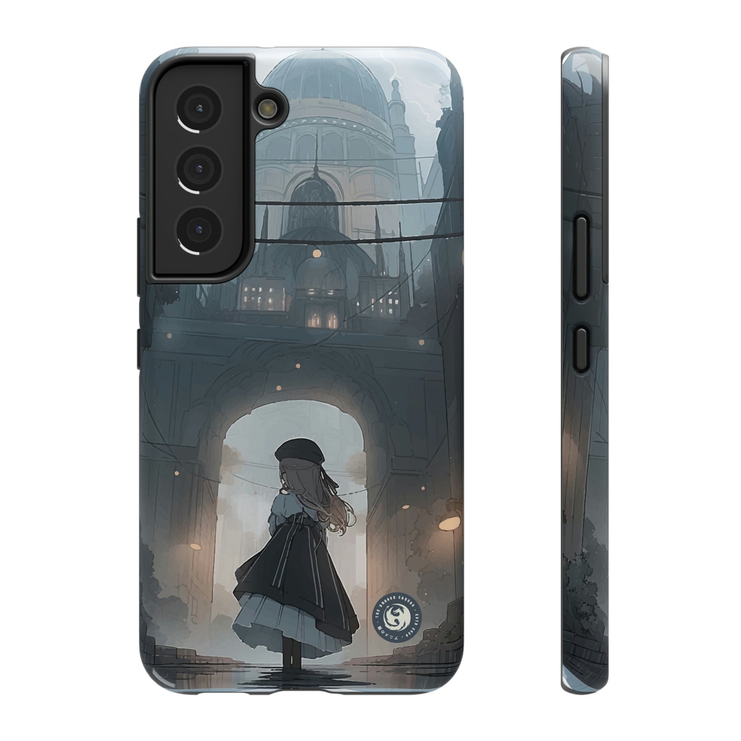 "Girl in Underground City" - iPhone y Samsung - Fundas para teléfonos resistentes a impactos - Compatible con carga inalámbrica