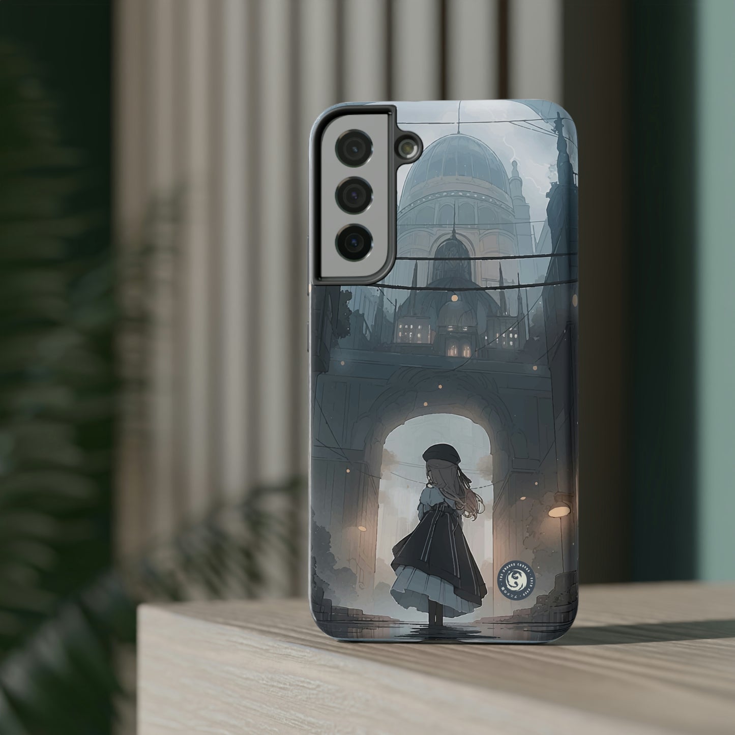 "Girl in Underground City" - iPhone y Samsung - Fundas para teléfonos resistentes a impactos - Compatible con carga inalámbrica