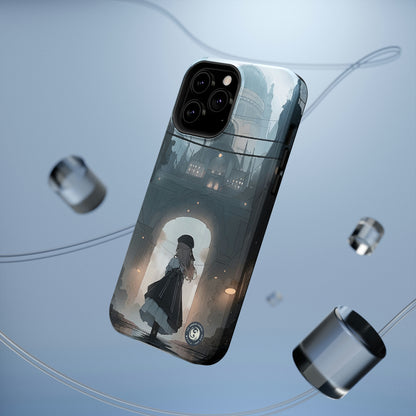 "Girl in Underground City" - iPhone y Samsung - Fundas para teléfonos resistentes a impactos - Compatible con carga inalámbrica