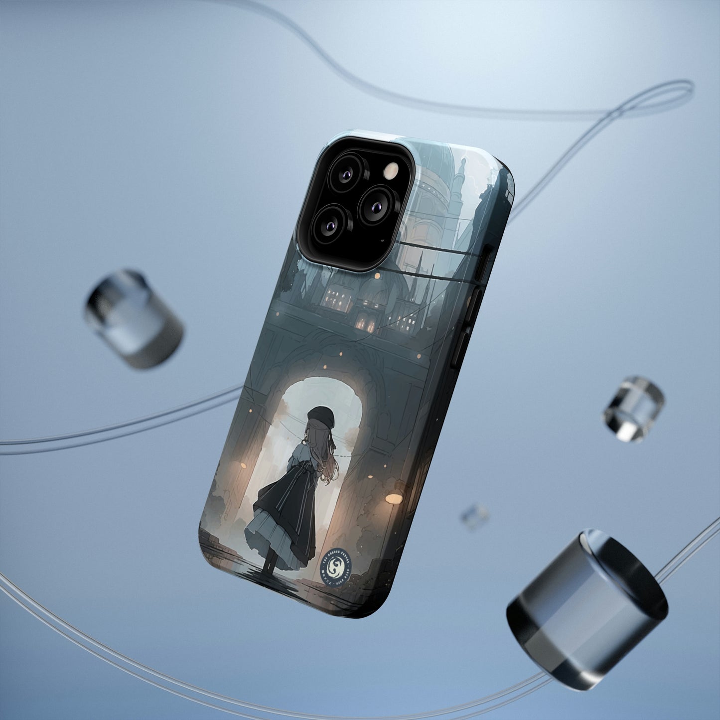 "Girl in Underground City" - iPhone y Samsung - Fundas para teléfonos resistentes a impactos - Compatible con carga inalámbrica