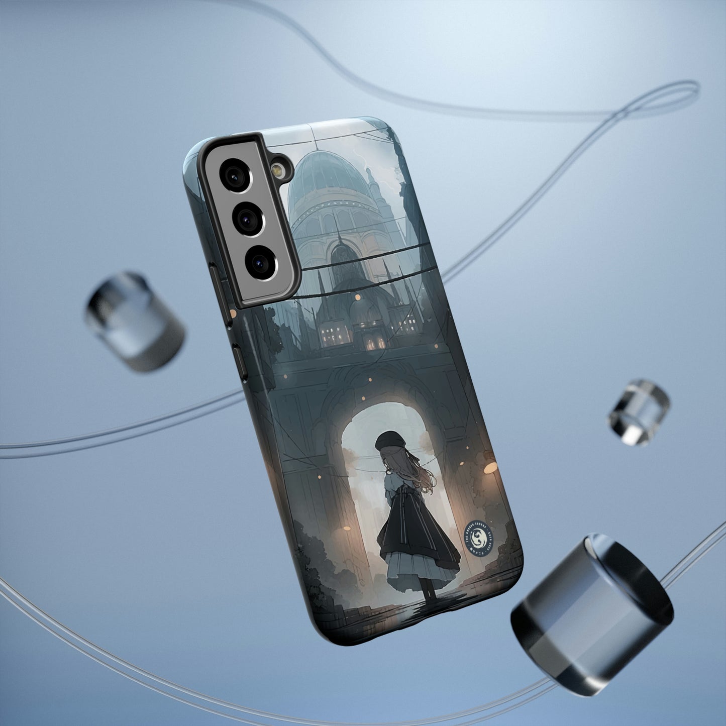 "Girl in Underground City" - iPhone y Samsung - Fundas para teléfonos resistentes a impactos - Compatible con carga inalámbrica