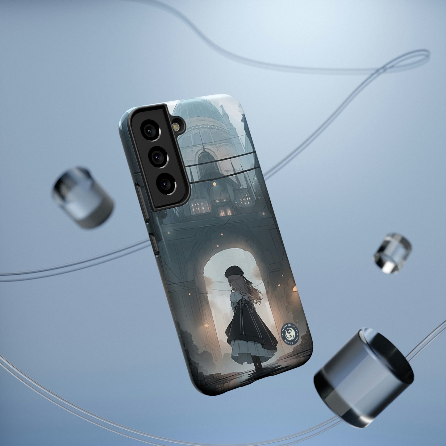 "Girl in Underground City" - iPhone y Samsung - Fundas para teléfonos resistentes a impactos - Compatible con carga inalámbrica