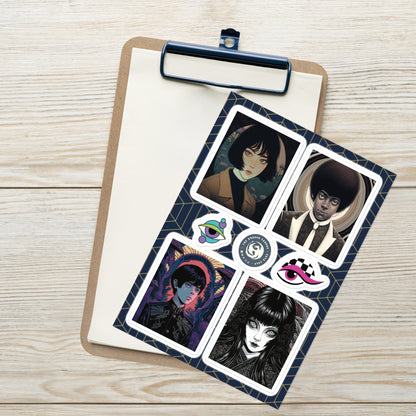 Horror Collection - Anime Decals Sticker Sheet Set of 4