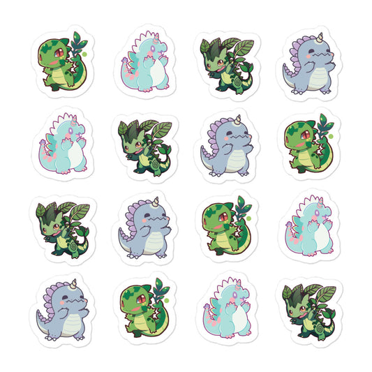Chibi Dragons Collection #00 - Anime Decals Bubble-free stickers