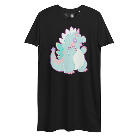 Colección Chibi Dragons #01 - Vestido camiseta de algodón orgánico