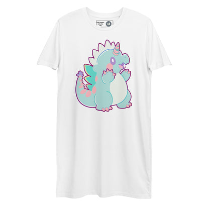 Colección Chibi Dragons #01 - Vestido camiseta de algodón orgánico