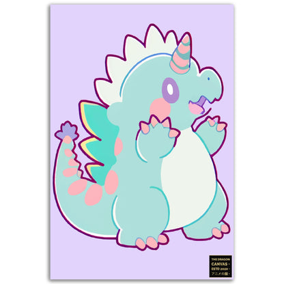 Chibi Dragons Collection #01 - Aluminum Print