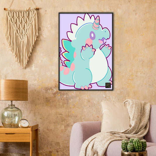 Chibi Dragons Collection #01 - Semi-Glossy Paper Metal-Framed Poster