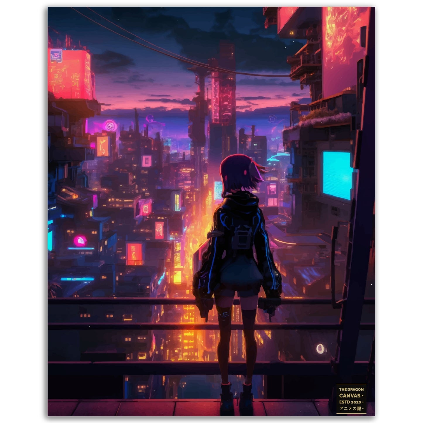 Cyberpunk Art #01 - Semi-Glossy Poster