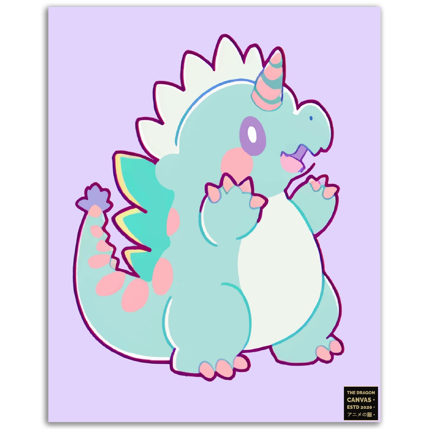 Chibi Dragons Collection #01 - Aluminum Print