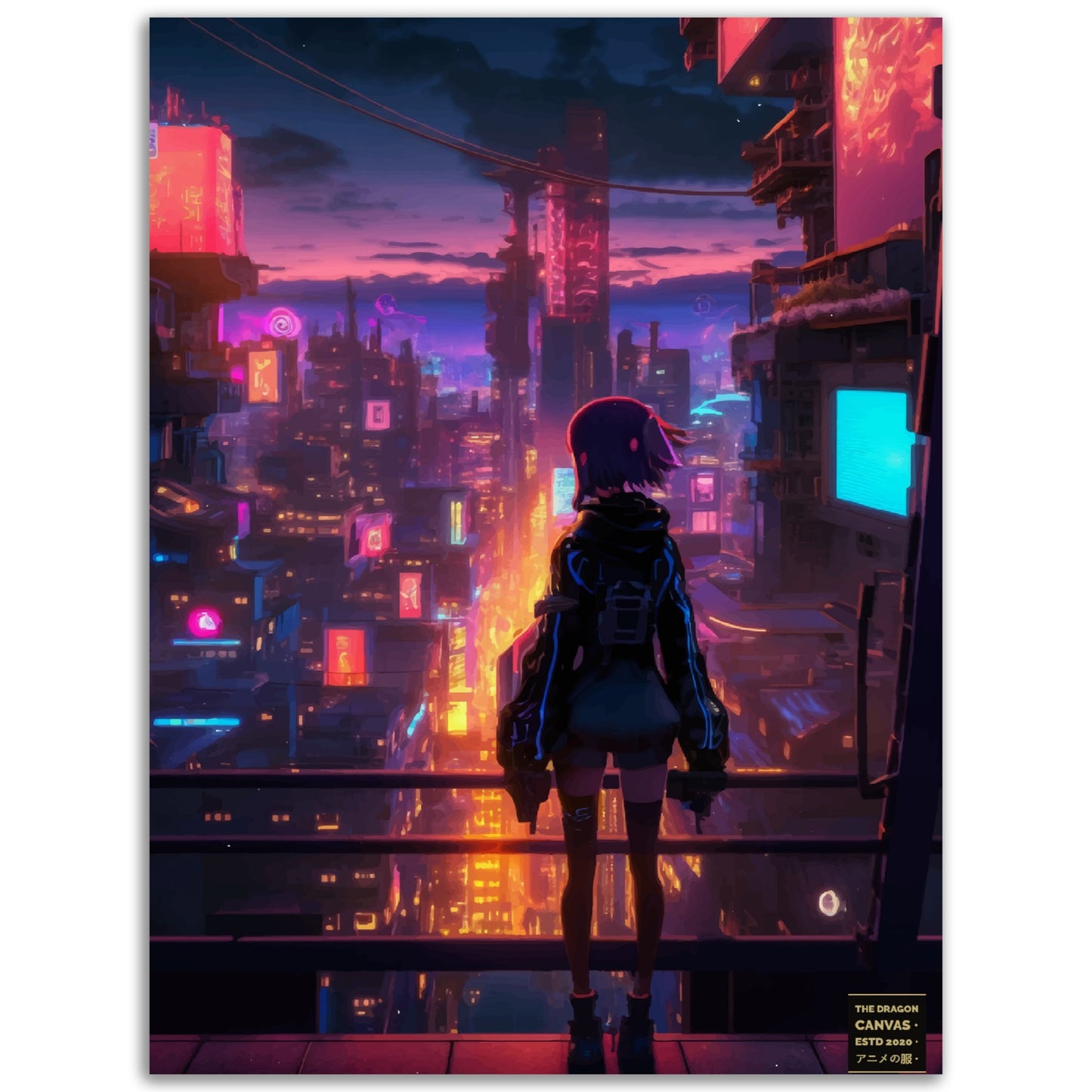 Cyberpunk Art #01 - Semi-Glossy Poster